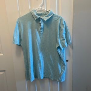 Large baby blue banana republic soft wash polo.